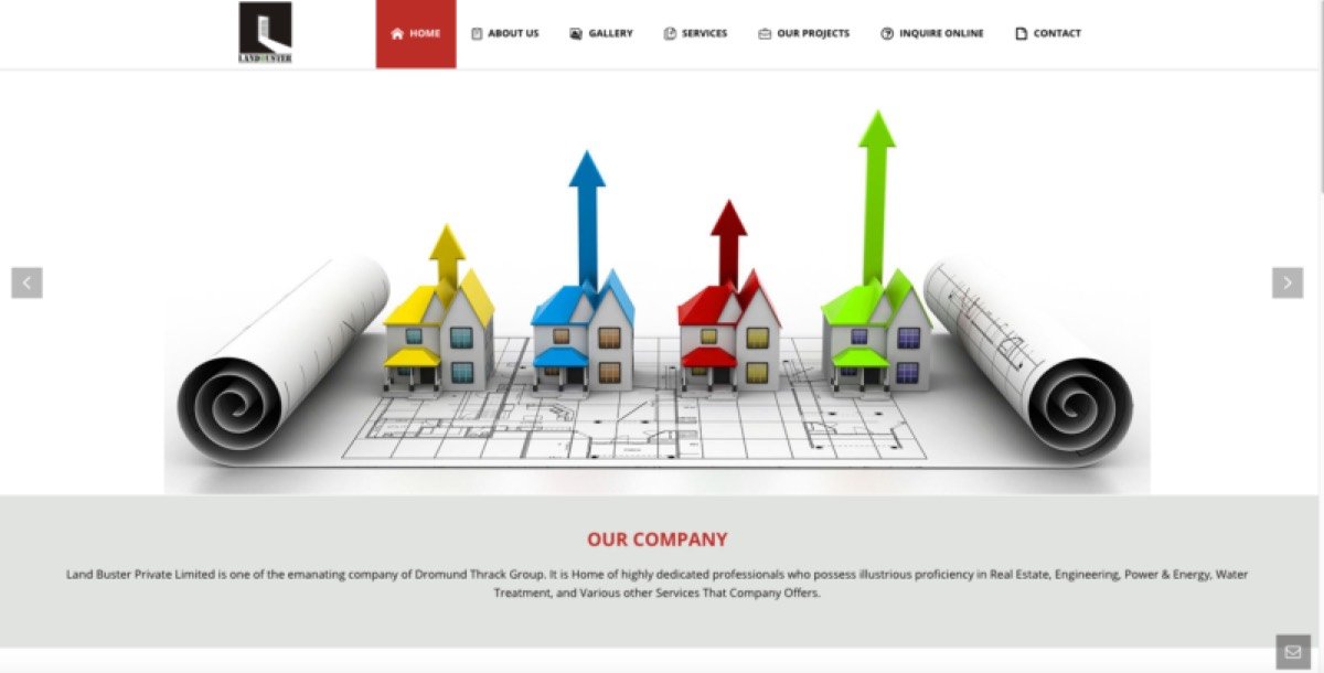 Land Buster website